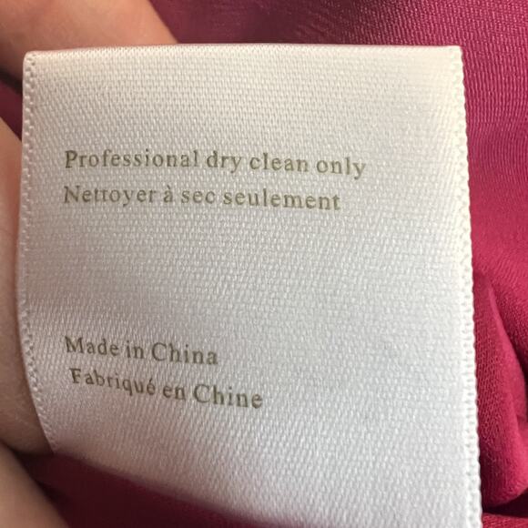 Marchesa Notte Dress Womens 6 Magenta Lace Midriff Cocktail Wedding Guest Glam - Picture 13 of 14